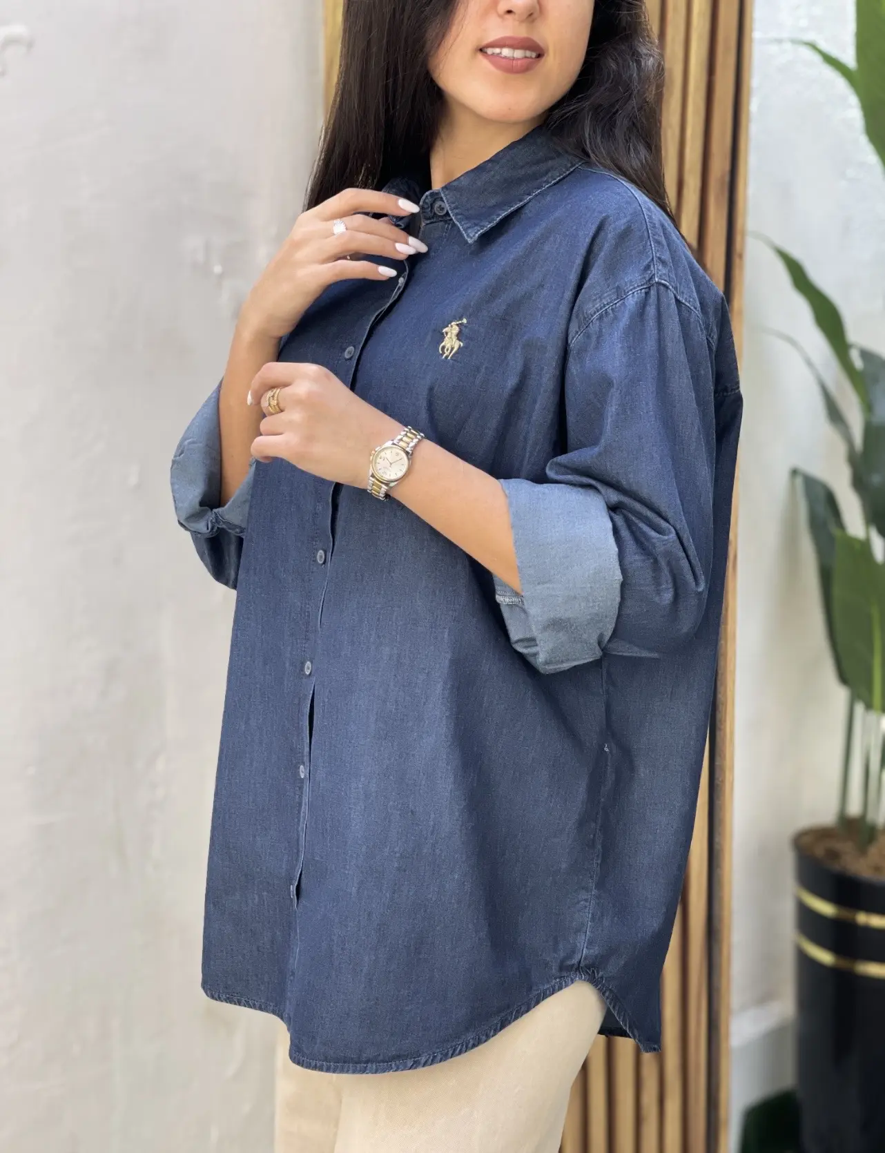 شومیز جین گلدوزی polo